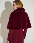 Signature | Faux Fur Cape with Crystal Brooch
253749