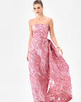 Cordellia strapless sash gown