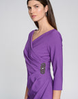 Lux Twill Wrap Dress 241705