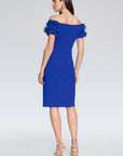 Scuba Crepe Off-the-Shoulder Sheath Dress style 241740