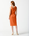 Scuba Crepe Sleeveless Sheath Dress