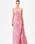 Cordellia strapless sash gown