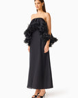 Fiorina Tiered Gown in black