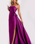 44526A Strapless Gown with Cascading Ruffled Detail