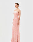 PRIM EMBELLISHED SASH GOWN B82D63L