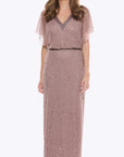 Batwing Beaded Gown JH0504