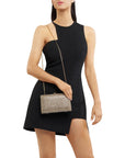 VIVIANA CRYSTAL MESH CLUTCH