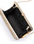 VIVIANA CRYSTAL MESH CLUTCH