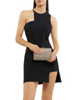 VIVIANA CRYSTAL MESH CLUTCH