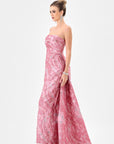 Cordellia strapless sash gown