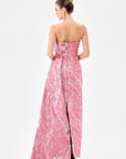 Cordellia strapless sash gown