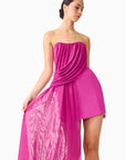 CHANTAL ASYMMETRICAL MINI DRESS