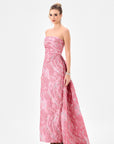 Cordellia strapless sash gown