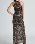 Monique Gown Chocolate Silver