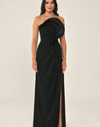 Strapless Ruffle Gown