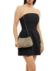 JESSIE CRYSTAL MESH POUCH