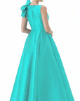 Mirella Vneck Ruffle Gown