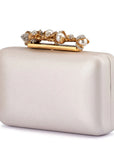 GABRIEL PEARL EMBELLISHED CLUTCH