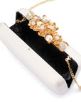 GABRIEL PEARL EMBELLISHED CLUTCH