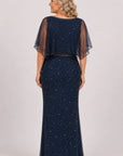 Batwing Beaded Gown JH0504