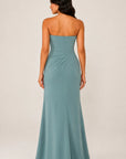 Strapless Ruffle Gown