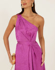 ORLEANS ONE SHOULDER MIDI DRESS