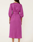 CHATEAU WRAP DRESS MAGENTA