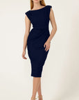 SOFIA DRESS IN NAVY