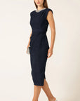 SOFIA DRESS IN NAVY