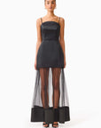 Marcella Strapless Gown in Black