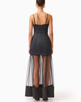 Marcella Strapless Gown in Black