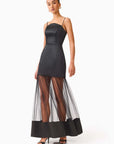 Marcella Strapless Gown in Black