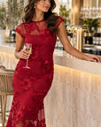 Embellished Trumpet Dress Style 264143