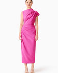CHANTAL ASYMMETRICAL MIDI DRESS