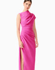 CHANTAL ASYMMETRICAL MIDI DRESS