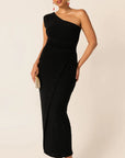 VALEDICTORY DRESS IN BLACK