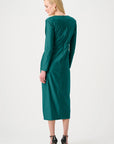 Signature | Satin Effect Knit Draped V-Neck Sheath Dress
253714F26 Re stocked new colour
