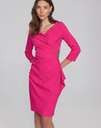 Lux Twill Wrap Dress 241705