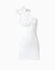 Verdessa One Shoulder Mini Dress in White
