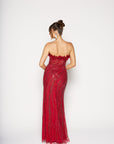 Onda fully beaded gown trimmed with 3D lace