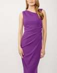 Scuba Crepe Sleeveless Sheath Dress