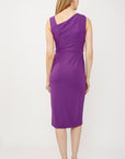 Scuba Crepe Sleeveless Sheath Dress