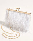 Cher Feather Floaty Clutch