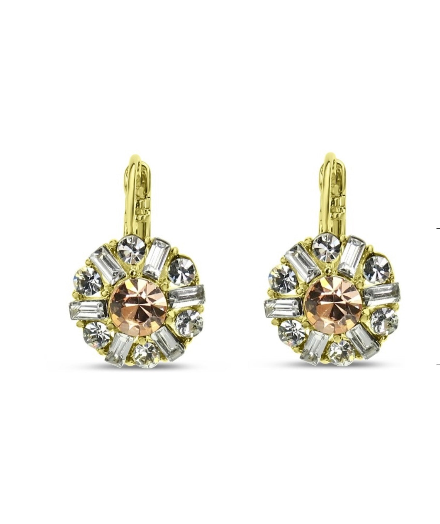 Gold/ Crystal Earrings