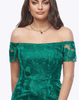 Z0411 off the shoulder lace cocktail dress