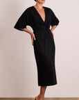 Nirvana Drape Midi Black