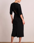 Nirvana Drape Midi Black
