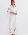 Promenade White Lace Long