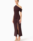 SIMONE ONE SHOULDER MAXI DRESS