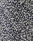 CLOUDLAND WRAP DRESS IN NAVY WHITE SPOT